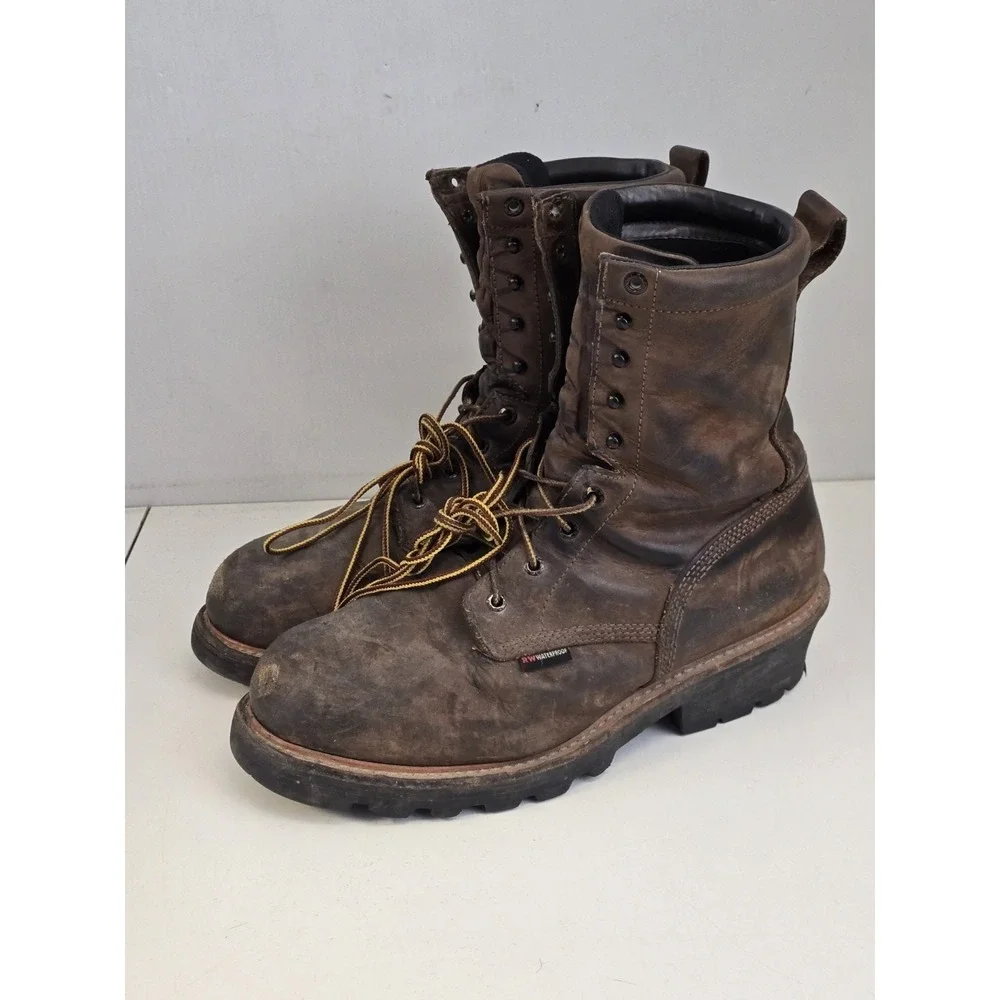 Used Red Wing‎ Shoes ASTM F2413-18 Steel Toe Work Boots Size 11 D Used